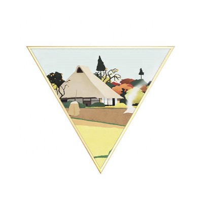 Simple Triangle Cartoon Fun Landscape Home Decoration Mural Wall Painting