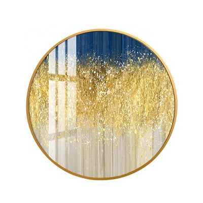 Modern Abstract Minimalist Decorative Circular Wall Painting